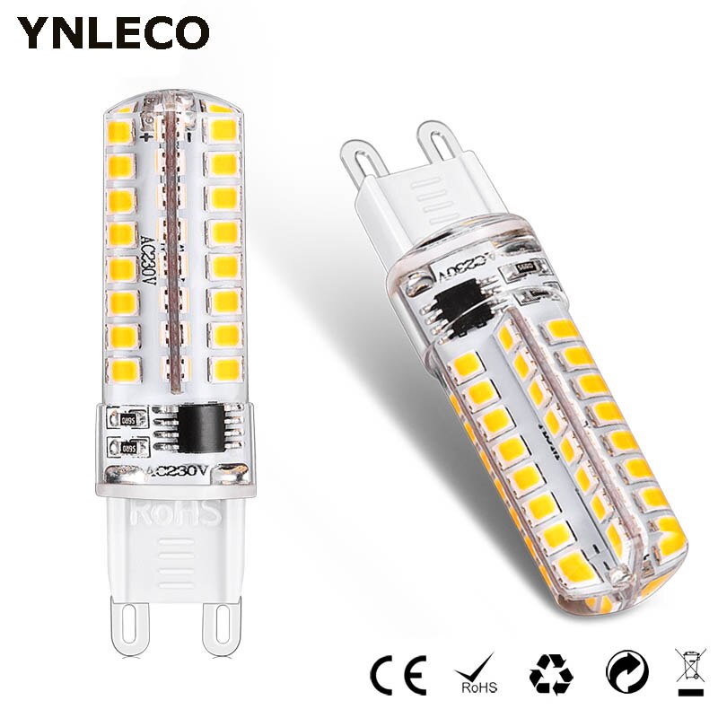 조도 조절 가능 LED 전구, G9 램프, 4W 전구, 64LED, 360 도 2835 SMD, 30W 할로겐 램프 교체, 220V, 110V, 6 팩